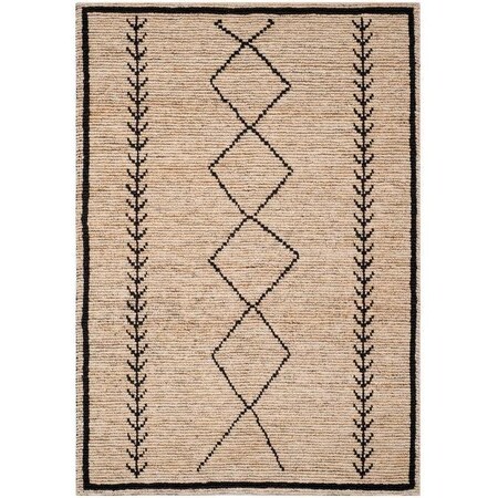 Safavieh Bohemian Hand Woven Square RugIvory & Black 6 x 6 ft. BOH701A-6SQ